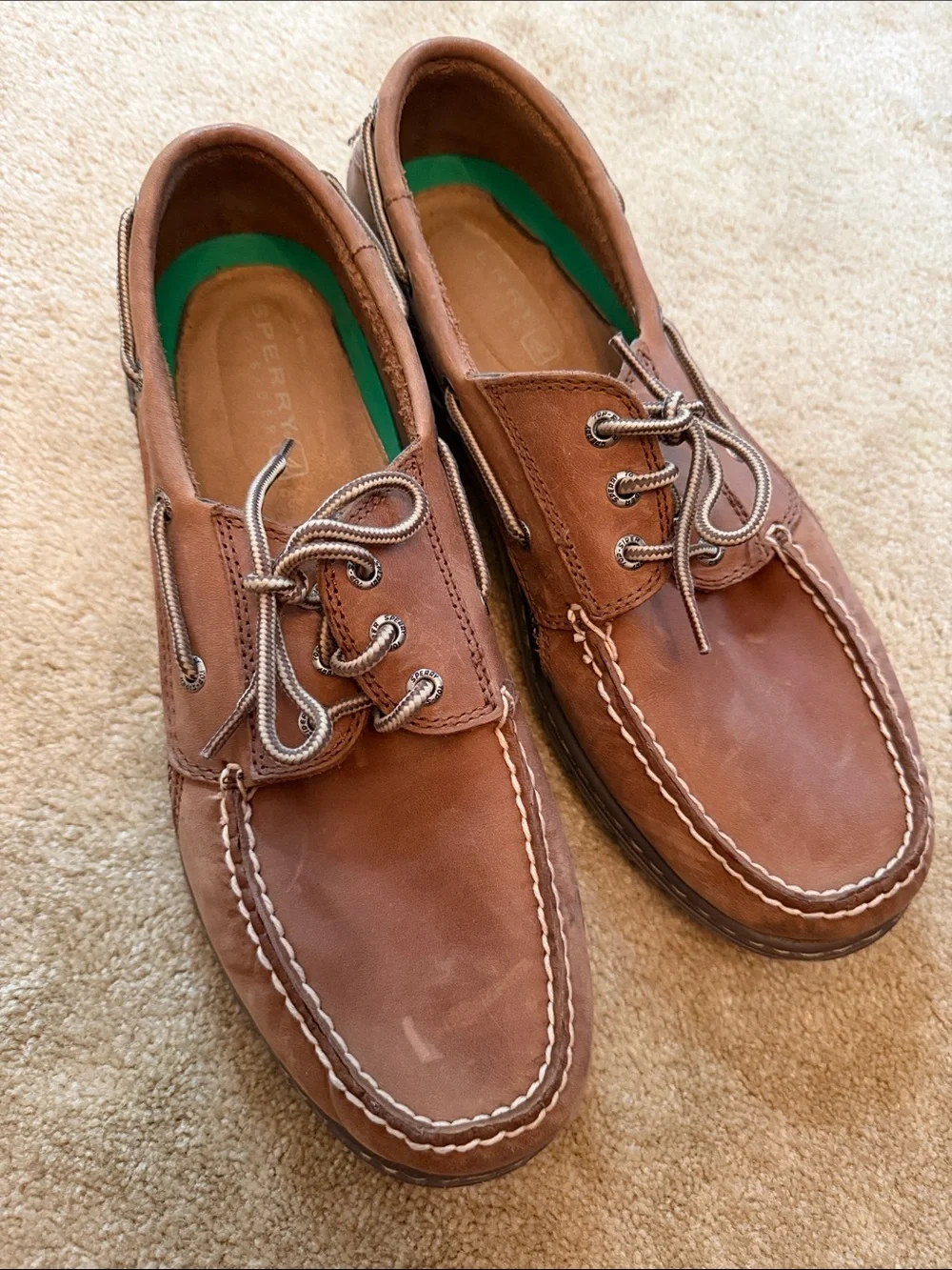 Sperry Men’s Chestnut Leather Boat Shoes
